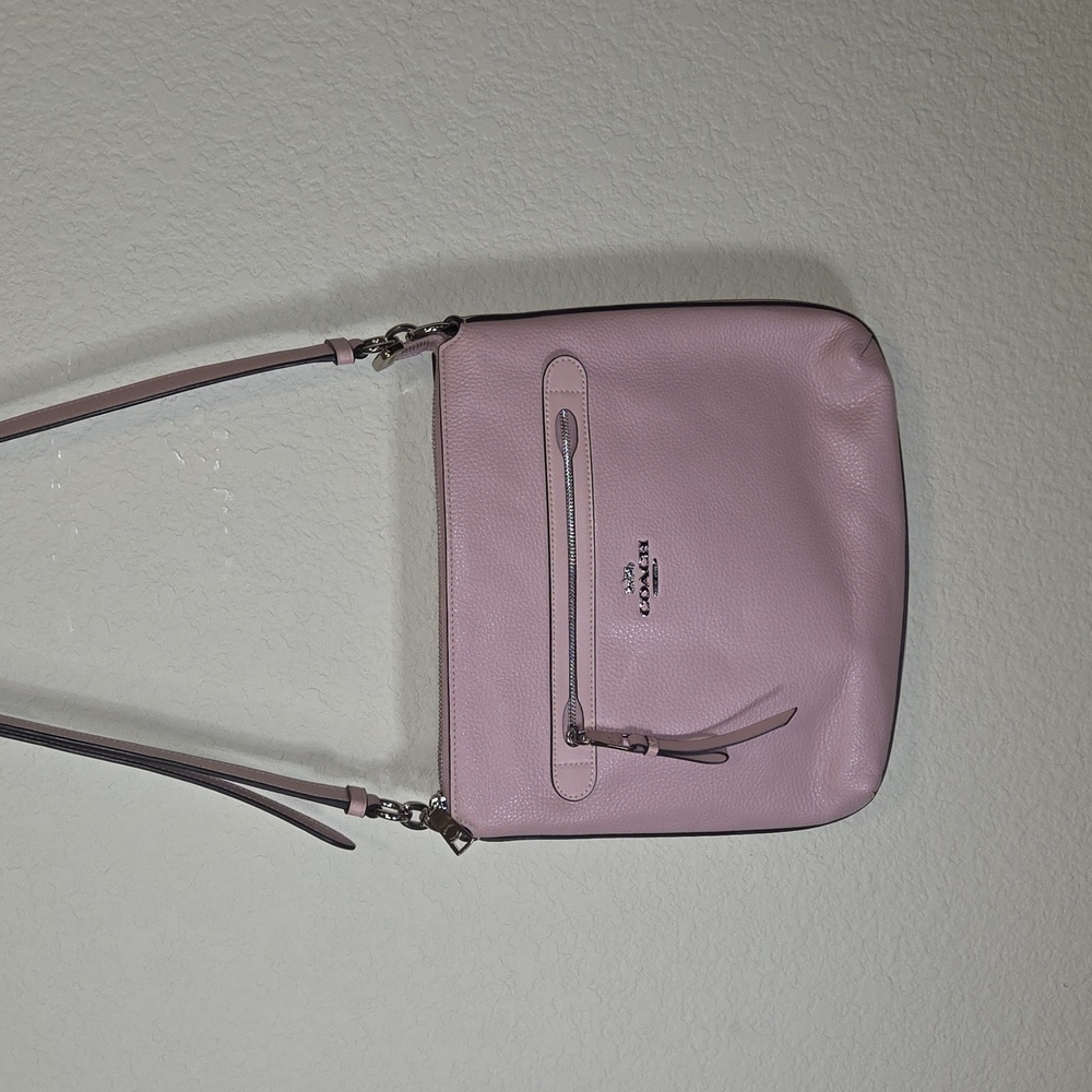Coach Blush Pink Leather Crossbody Bag - Picture 1 of 11